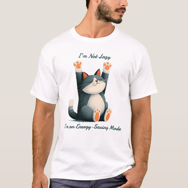 Professional Nap Taker Funny Sleeping Cat T-Shirt (Front)