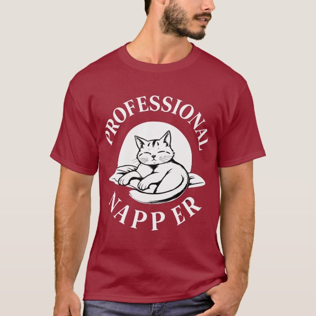 Professional Napper- Cat Lover T-Shirts - Limited (Front)