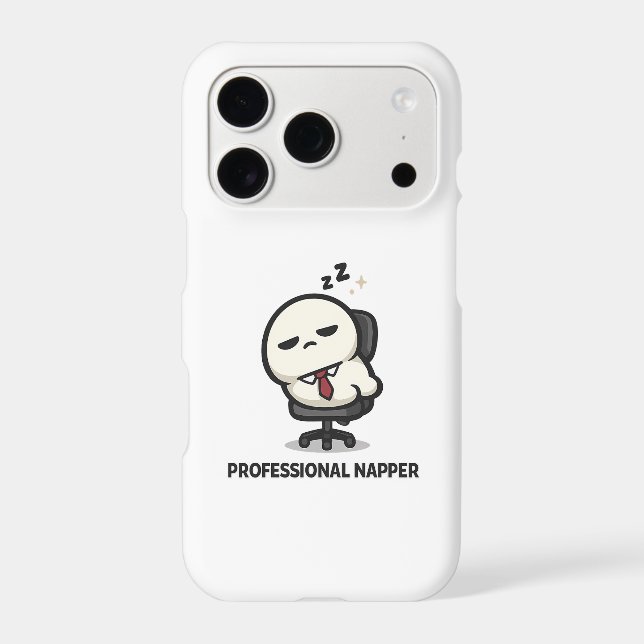 Professional Napper - Cute Tired Character Office  Case-Mate iPhone Case (Back)