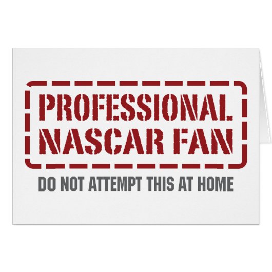 Professional NASCAR Fan Cards (Front Horizontal)