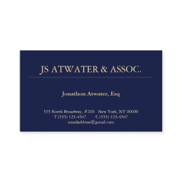 Professional Navy Blue Attorney at Law Business Card Professional Navy Blue Attorney at Law Business Card
