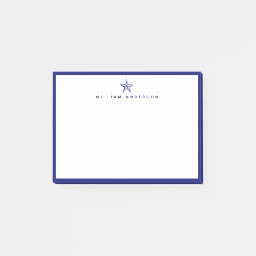 Professional Navy Nautical  Post_it Notes