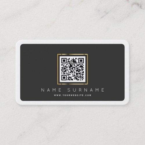 Professional networking QR code modern barcode Business Card
