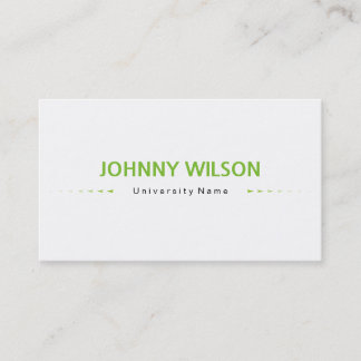 Professional New Graduate Student Business Card