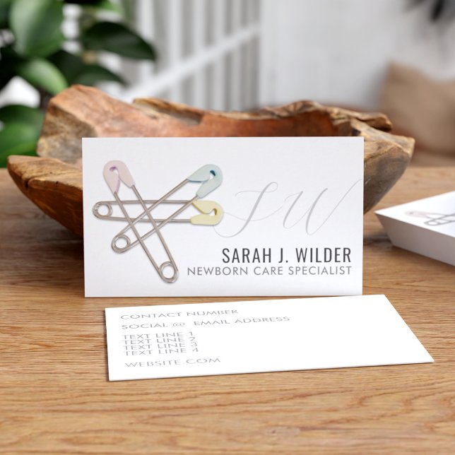 Professional Newborn Care Specialist Business Card (Creator Uploaded)