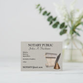 PROFESSIONAL NOTARY PUBLIC Business Card (Standing Front)