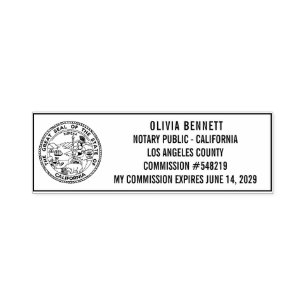 Professional Notary Public Custom Name & Commiss Self-inking Stamp