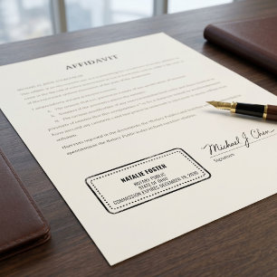 Professional Notary Public Custom Name & Commiss Self-inking Stamp