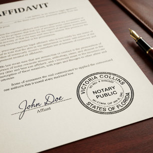 Professional Notary Public   Custom Name & Commiss Self-inking Stamp