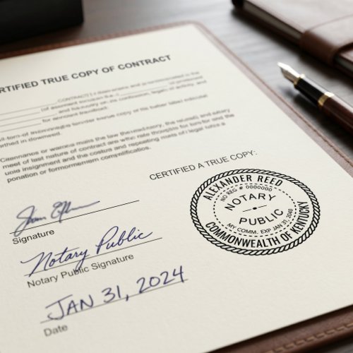 Professional Notary Public | Custom Name & Commiss Self-inking Stamp