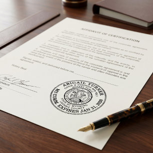 Professional Notary Public Custom States Self-inking Stamp