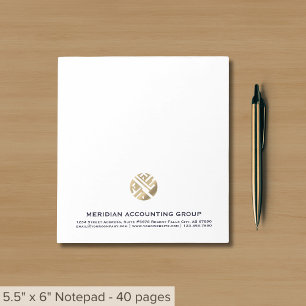 Professional Notepad Custom Logo