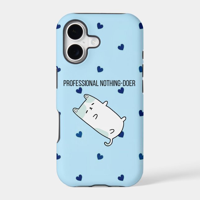 Professional Nothing-Doer | Funny Mini Dog iPhone  Case (Back)