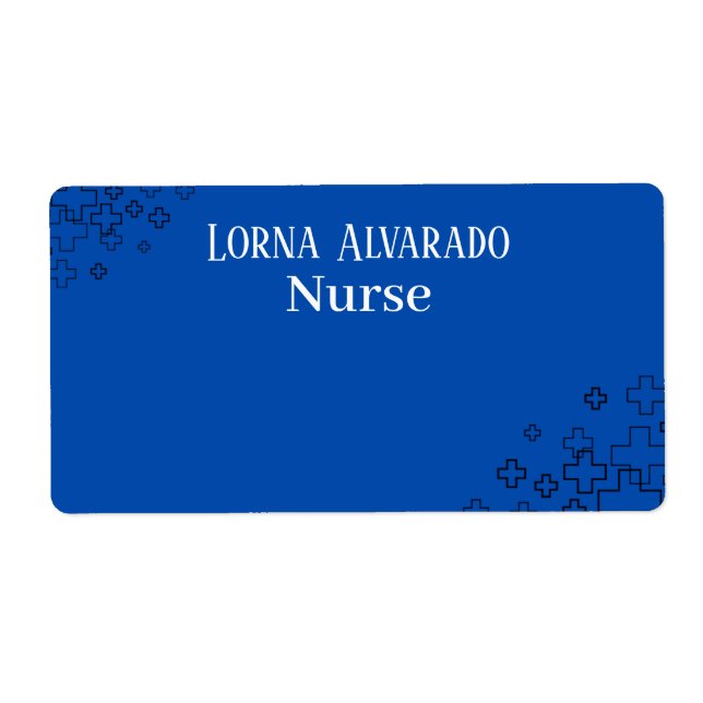 Professional Nurse Business Card Template Label (Front)
