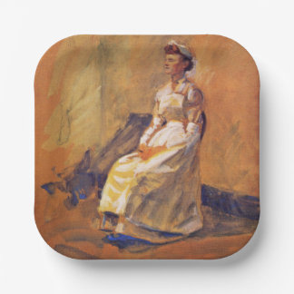 Professional Nurse (by John French Sloan) Paper Plates