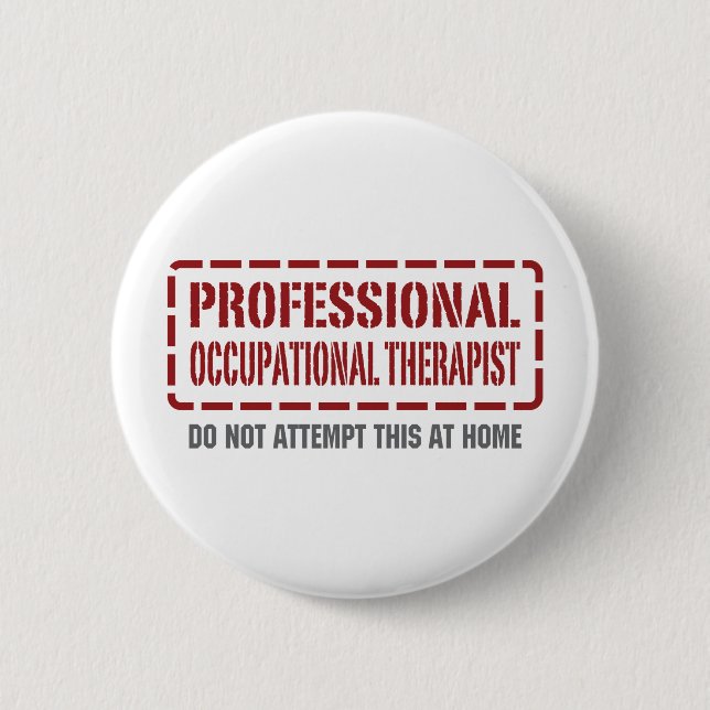 Professional Occupational Therapist Button (Front)