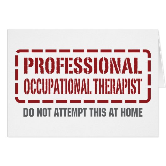 Professional Occupational Therapist Cards (Front Horizontal)