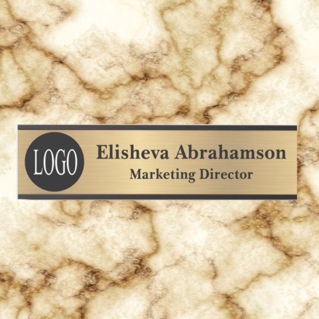 Professional Office Door Sign Gold Name Plate (Creator Uploaded)