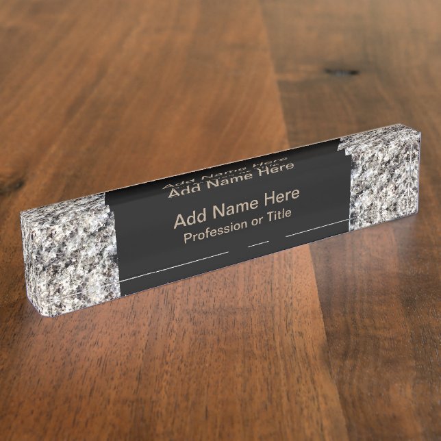 Professional Office Executive Design Desk Name Plate (Side)