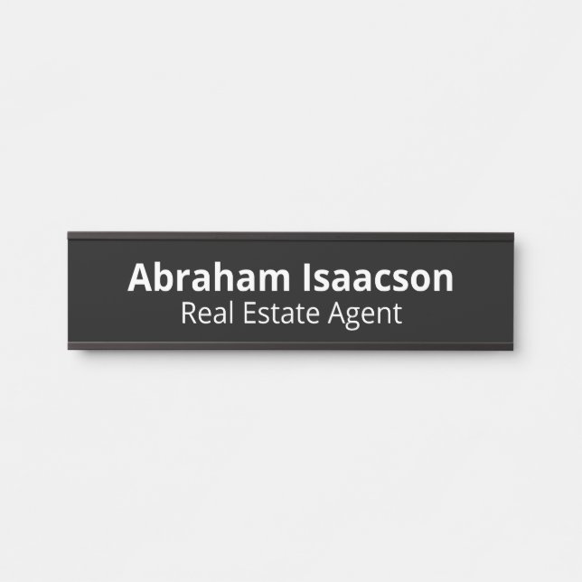 Professional Office Modern Door Sign Name Plate (Front)