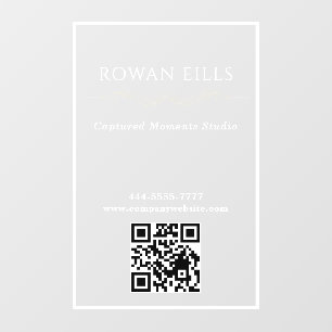 Professional Office QR Logo AI door sign