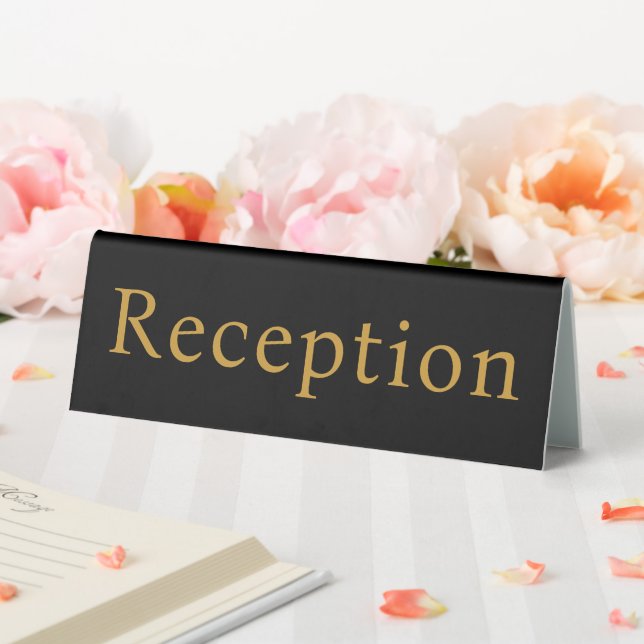 Professional Office Reception Table Tent (In SItu (Wedding))