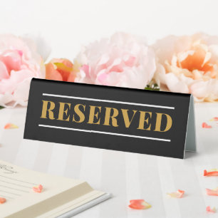 Professional Office RESERVED Table Tent