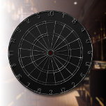Professional Onyx Black Color | Classic Elegant  Dart Board<br><div class="desc">Professional Onyx Black Solid Color</div>