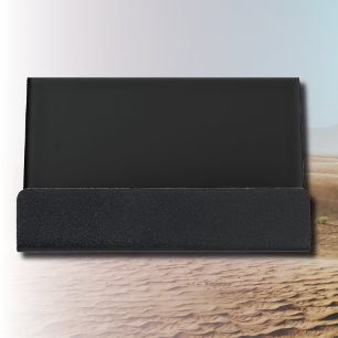 Professional Onyx Black Color   Classic Elegant  Desk Business Card Holder