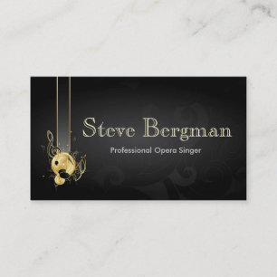 Professional Opera Singer Note Melody Card