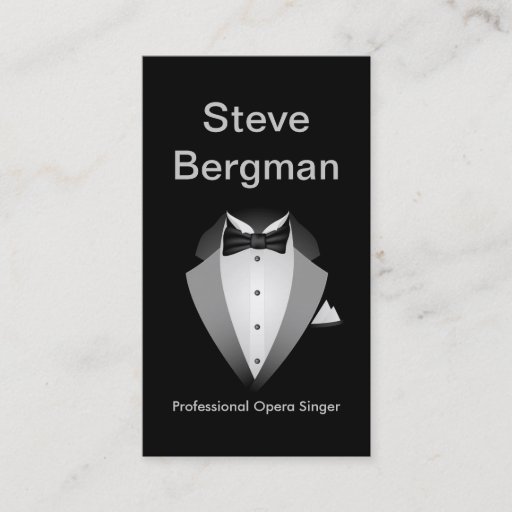 Customizable Professional Opera Singer Business Card
