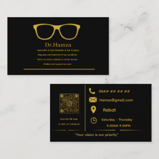 Professional Ophthalmologist Business Card