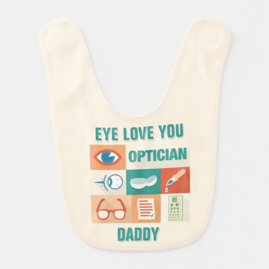 Professional Optician Iconic Design Baby Bib