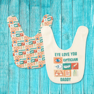 Professional Optician Iconic Design Baby Bib
