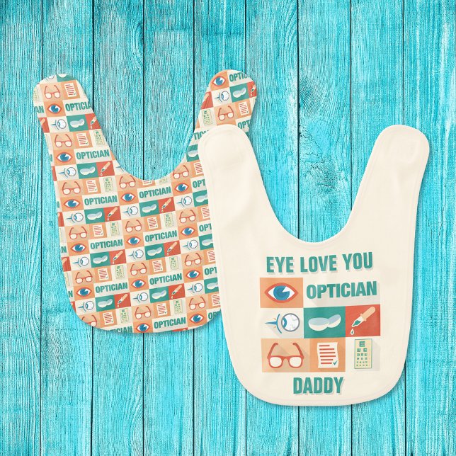 Professional Optician Iconic Design Baby Bib (Creator Uploaded)