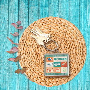 Professional Optician Iconic Design Keychain