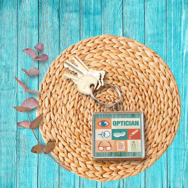 Professional Optician Iconic Design Keychain (Creator Uploaded)