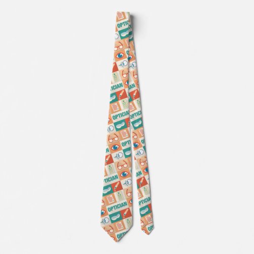 Professional Optician Iconic Design Neck Tie