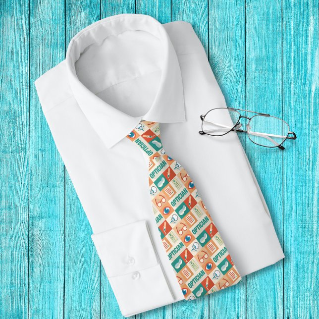 Professional Optician Iconic Small Design Tie (Creator Uploaded)
