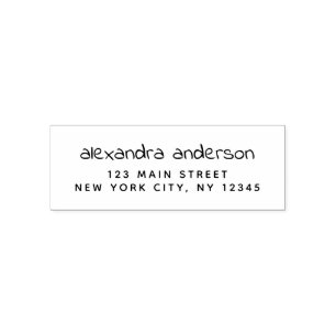 Professional or Personal Elegant Return Address Self-inking Stamp