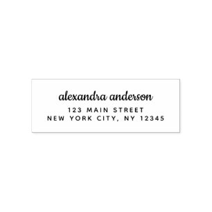 Professional or Personal Elegant Return Address Self-inking Stamp