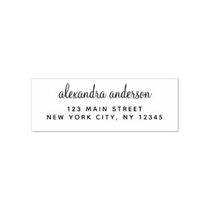 Professional or Personal Elegant Return Address Self-inking Stamp