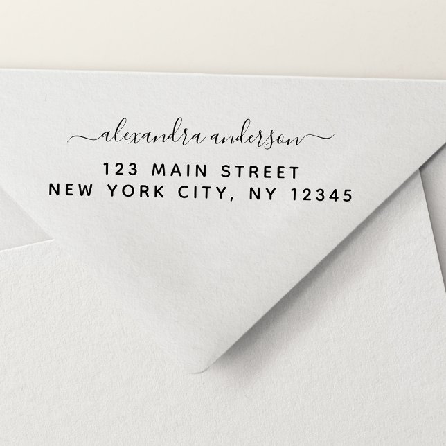 Professional or Personal Elegant Return Address Self-inking Stamp (Creator Uploaded)