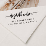 Professional or Personal Elegant Return Address Self-inking Stamp<br><div class="desc">This modern script professional or personal return address self-inking stamp will add the finishing touch for your envelopes. It is perfect for business or personal letters or invitations. Personalize with your name & address.</div>