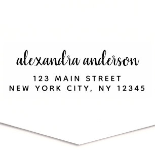 Professional or Personal Elegant Return Address Self-inking Stamp