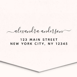 Professional or Personal Elegant Return Address Self-inking Stamp