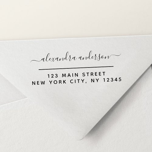 Professional or Personal Elegant Return Address Self_inking Stamp