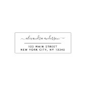 Professional or Personal Elegant Return Address Self-inking Stamp (Design)