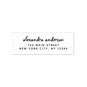 Professional or Personal Elegant Return Address Self-inking Stamp