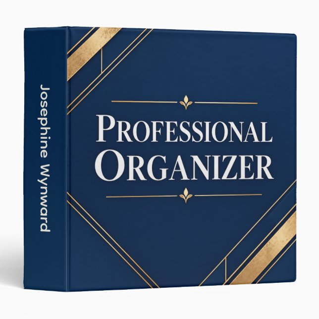 Professional Organizer 3 Ring Binder (Front/Spine)